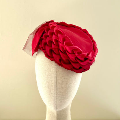 Briar - Arrow-smocked silk Scottie pillbox