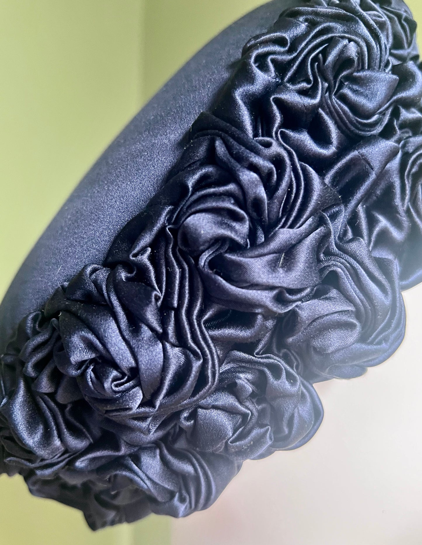 Eleanor - Rose smocked pill box - navy